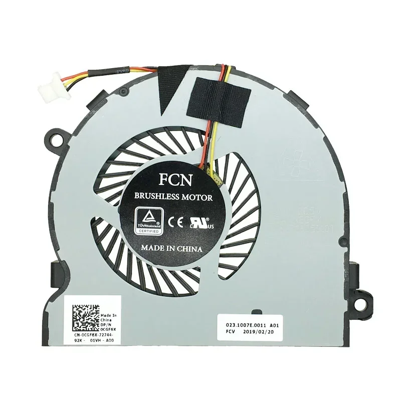 Новый оригинальный вентилятор охлаждения процессора ноутбука для DELL Vostro 15-3567 3568
