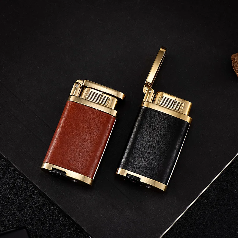 

New Sticker Skin Scrub Hand Lighter Metal Inflatable Lighter Gift