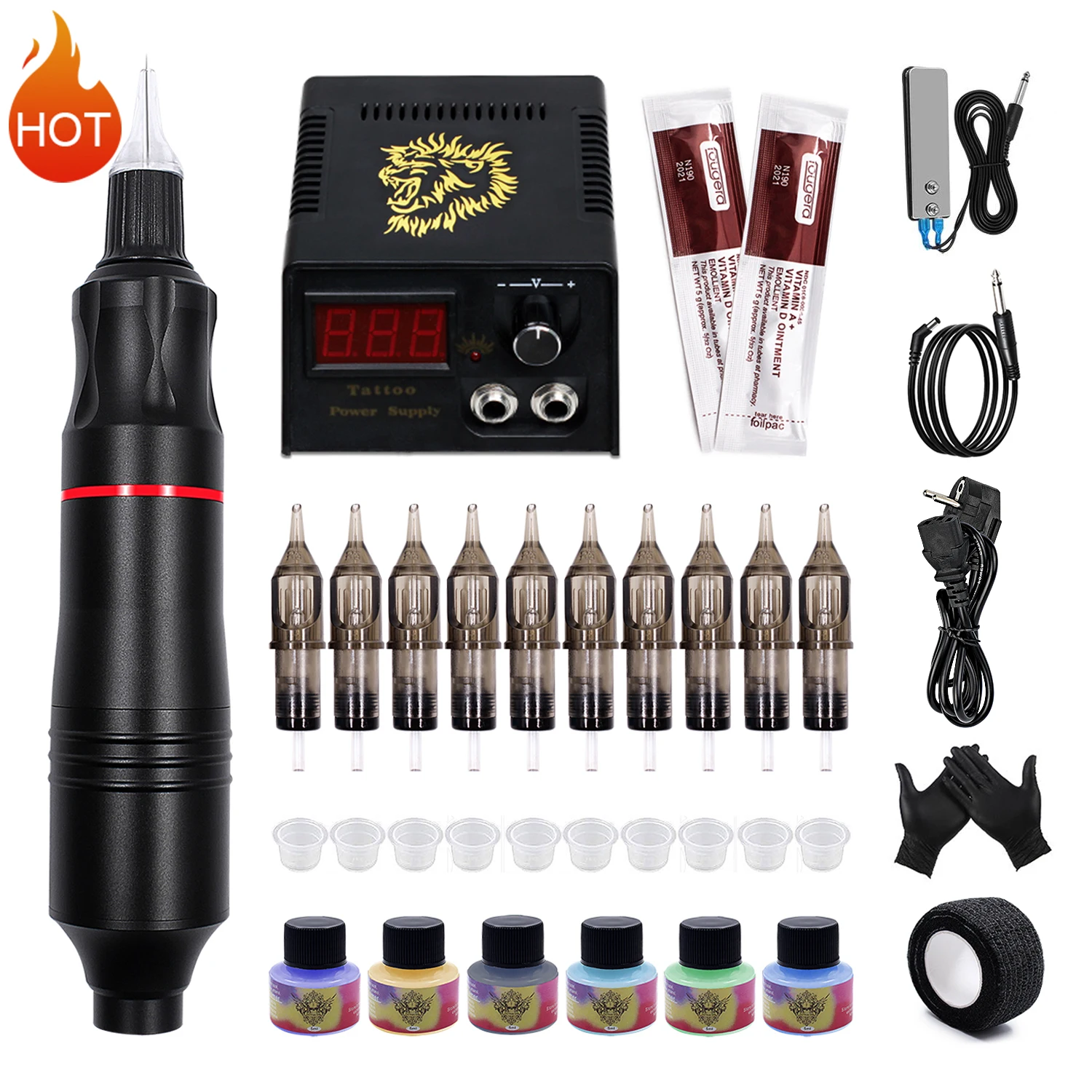

Tattoo Machine Set Tattoo Kit Rotary Tattoo Gun PMU for Cheap Tattoo Pen Professional Tattoo Pen Set for Tattoo Body for Tattoo