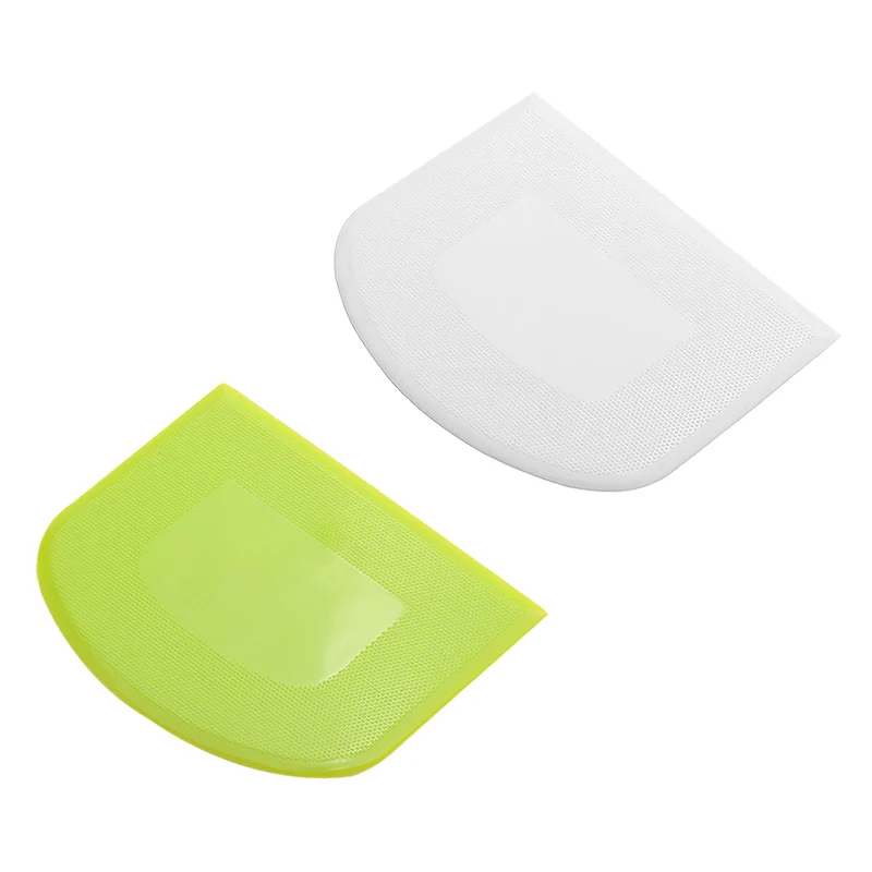 

Dough Scraper Bowl Scraper Food-safe Plastic Dough Cutter Flexible Scraper Practical Bench Scraper Multipurpose Food Scrappers
