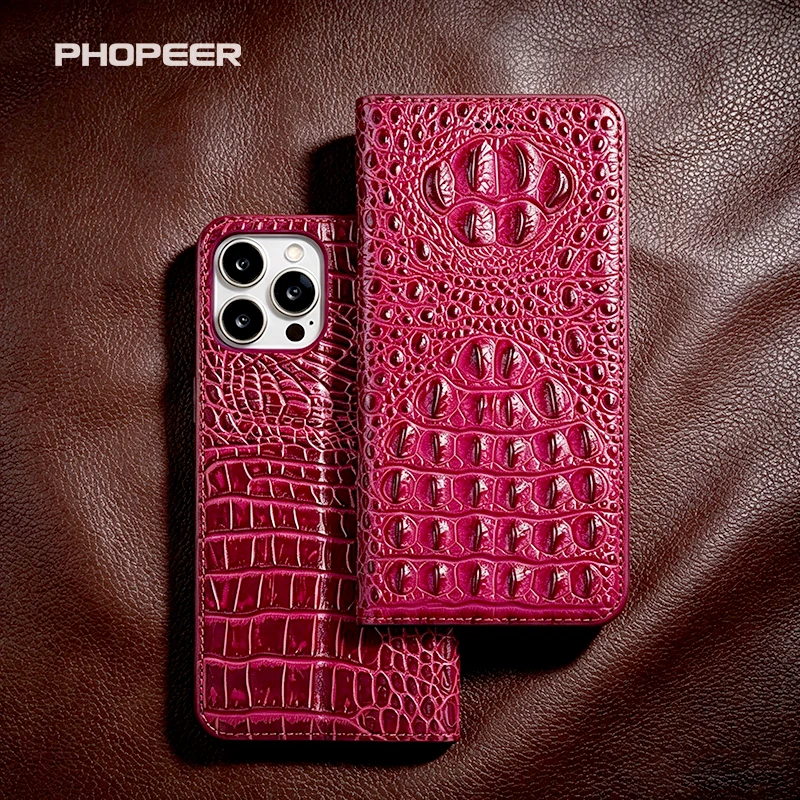 Фото Роскошный чехол для телефона из натуральной кожи для Huawei Pura Series P60 P50 P40 P30 P20 P10 P9 pro plus Ultra Lite Art E Crocodile Claw №2
