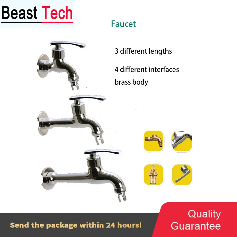 

1/2 Inch Washing Machine Faucet 3/4 Inch Drum Joint Quick Opening Ceramic Valve Core Mop Pool Single Cold Quick Opening Faucet