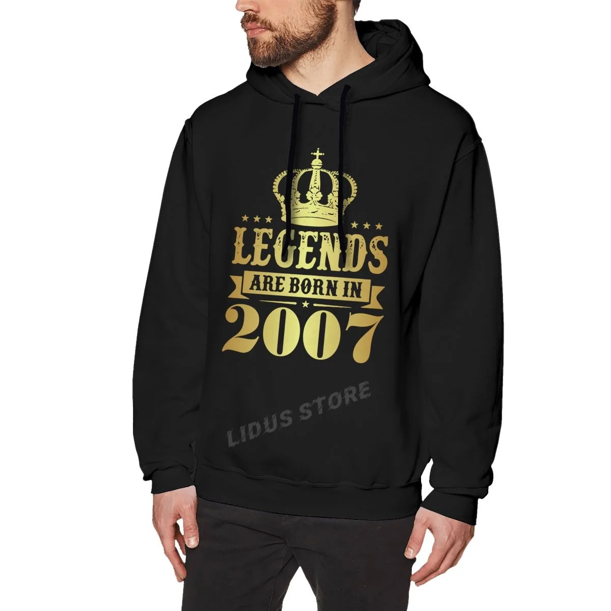 

Legends Are Born In 2007 15 Years For 15th Birthday Gift Hoodie Sweatshirts Harajuku clothes 100% Cotton Streetwear Hoodies