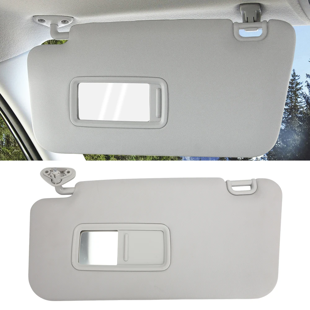 Серый автомобильный солнцезащитный козырек с левой стороны водителя пассажира