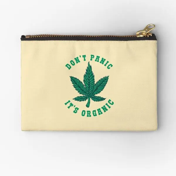 

Dont Panic Its Organic Zipper Pouches Pocket Coin Panties Key Bag Underwear Storage Women Packaging Small Socks Men Cosmetic