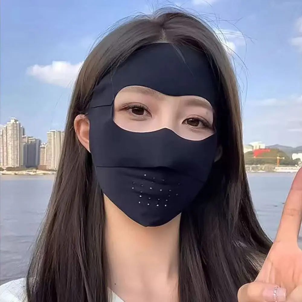 Маска из ледяного шелка с защитой от УФ-лучей