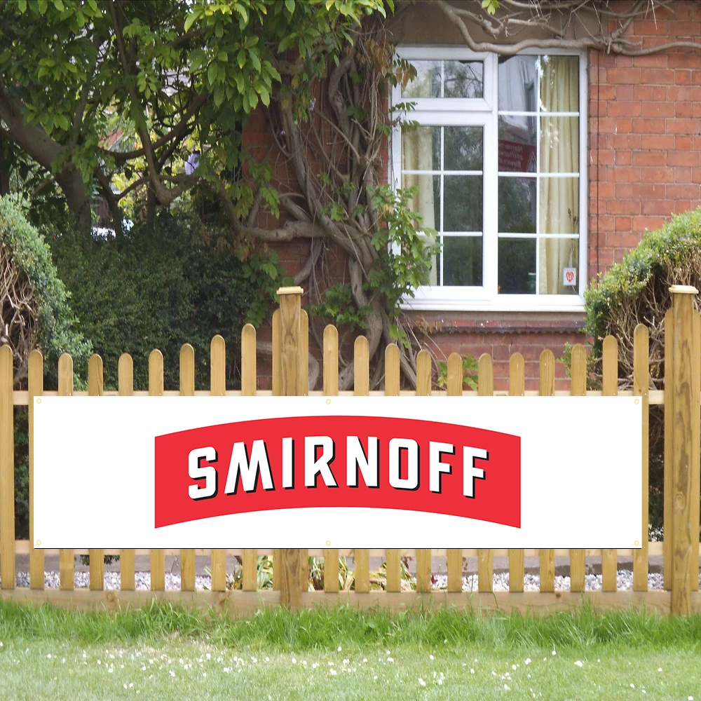 

YehoyBanner 60*240 Smirnoffs Flag Polyester Printed Alcohol Banner For Decor