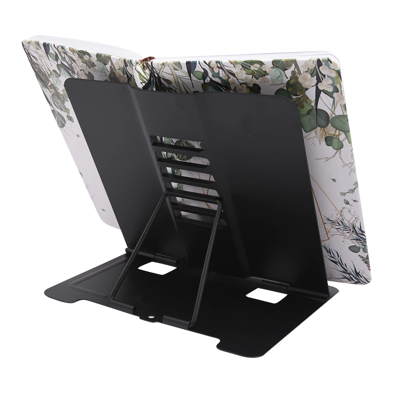 

Домашняя кухонная черная Подставка для книг с регулируемым углом, металлический держатель для студентов для обучения, складной Противоскользящий подставка для чтения, для работы