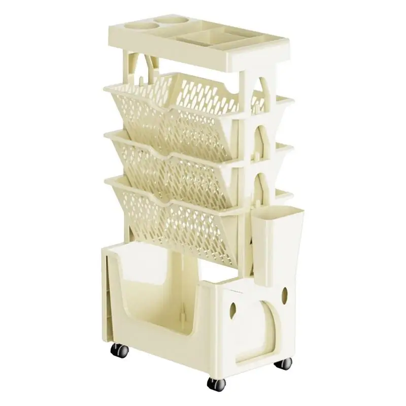 

5-уровневая планшетофон на колесах, вращающийся книжный шкаф, креативная книжная полка, подставка, украшение для дома, книга «сделай сам»