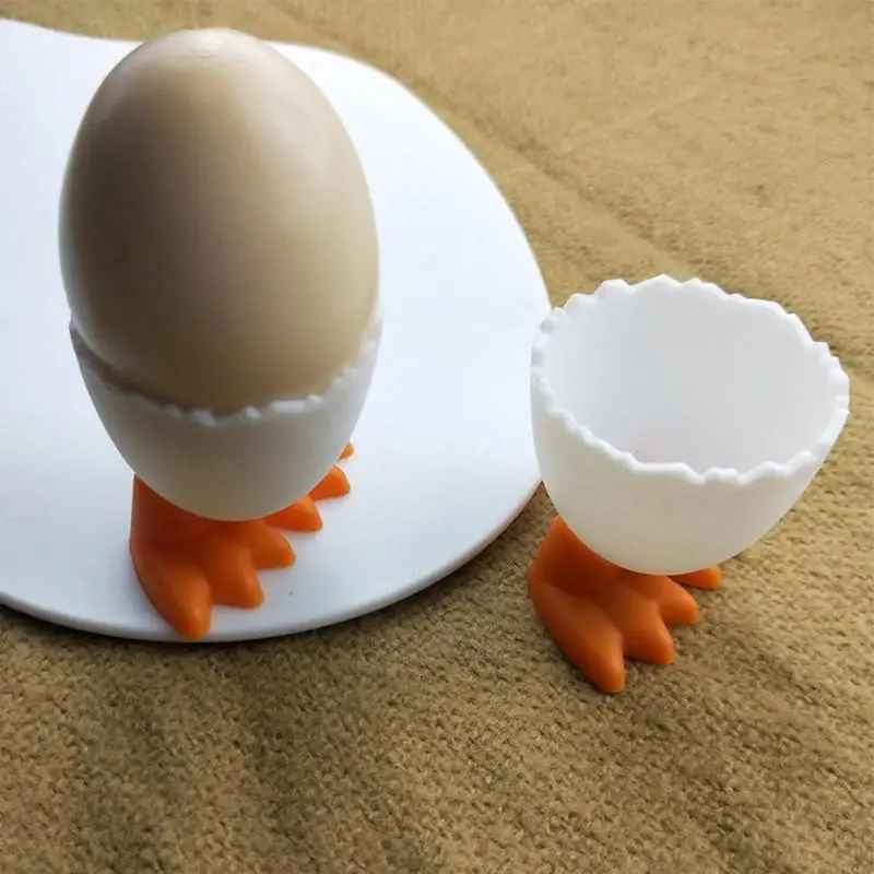 Chicken Feet Egg Cute Egg Cup Is Made Of PP Material Easy To Clean Designed With Chicken Feet Used For Home, Restaurant, Hotel images - 2