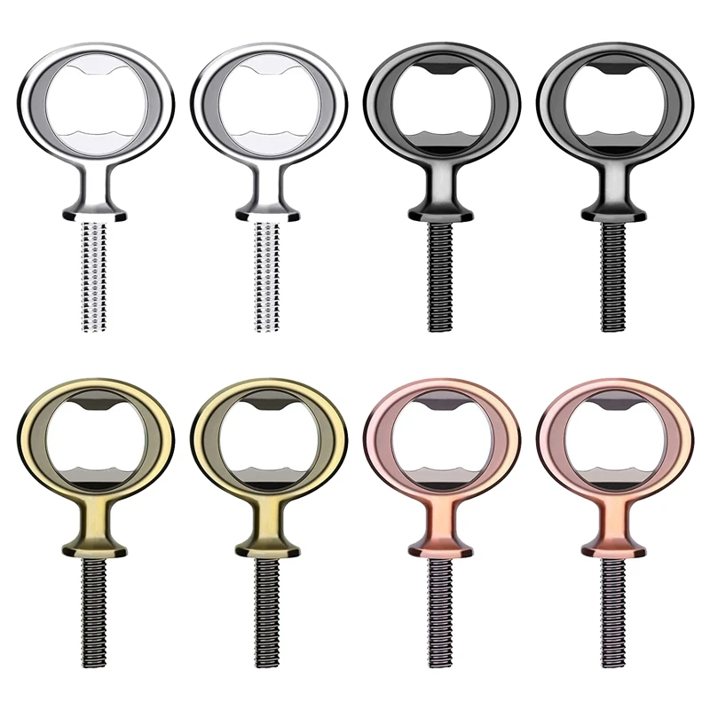 

8 Pack Metal Bottle Opener Kits Stainless Steel Bottle Opener Hardware Flat Bottle Opener