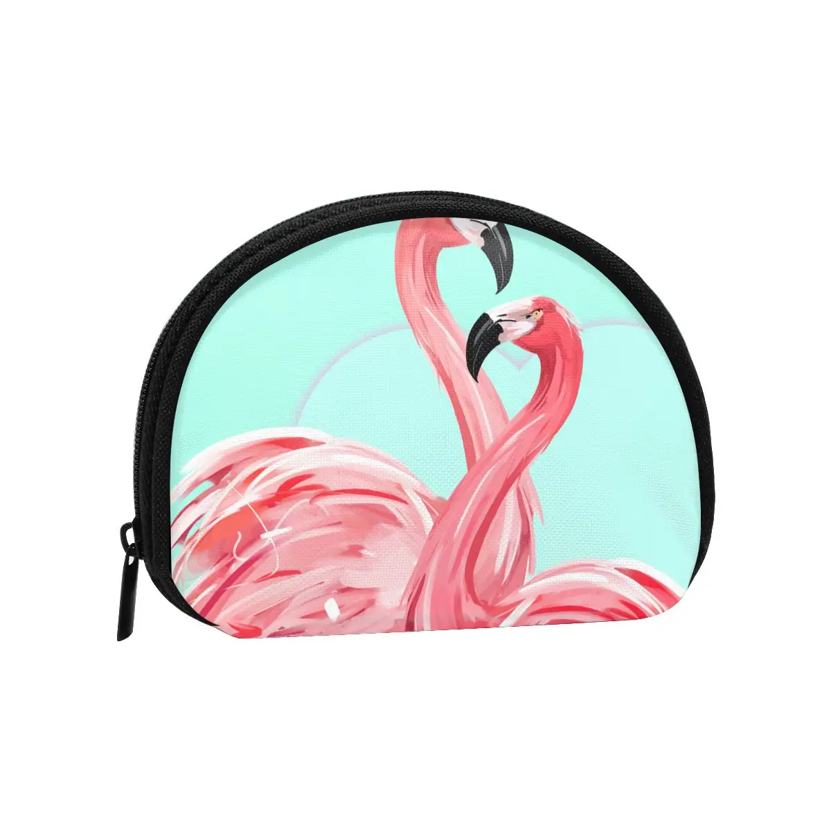 

Women Wallets Zipper Small Wallet Short Credit Card Coin Purse Female Flamingo