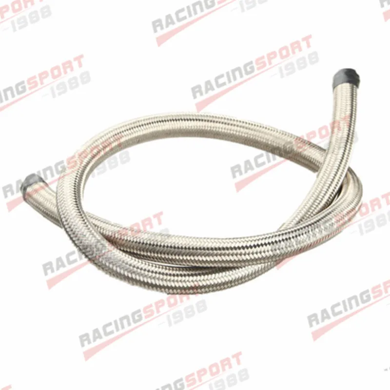 

-12AN AN12 Stainless Steel Braided Oil Fuel Gas Line Hose By Foot 1500 PSI