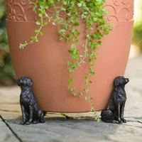3pcsset animal plant pot foot flower pot support resin craft decoration outdoor statue garden pot planter feet planter support