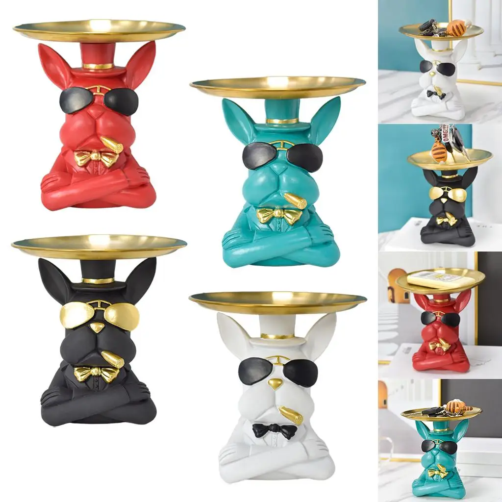 Модная крутая полимерная статуя стол товары разные контейнеры собака животное