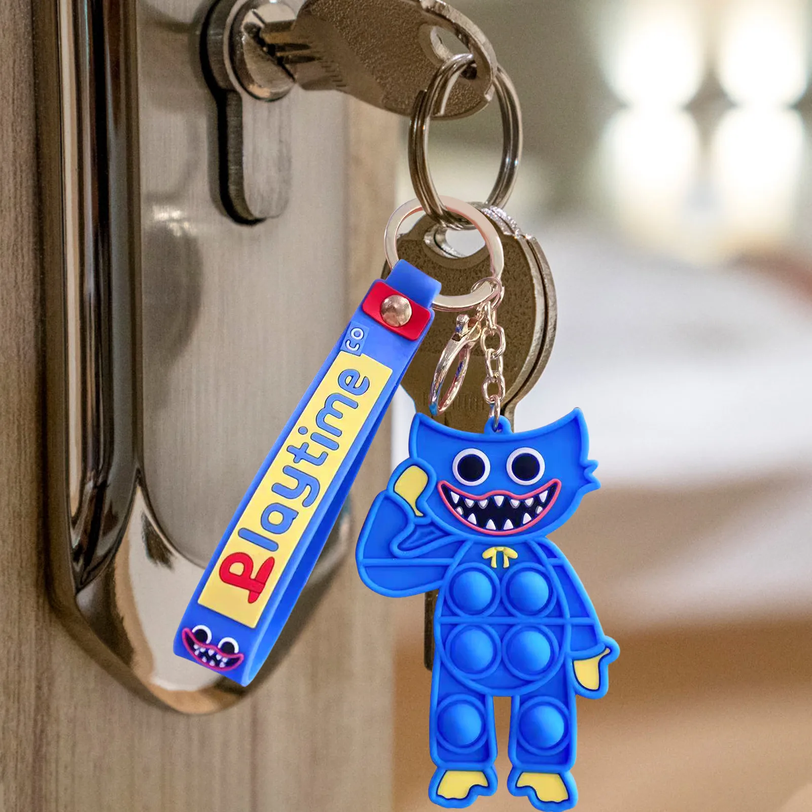 

Huggy Wuggy Keychain Poppy Playtime Game Character For Car Bag Peluche Toys Christmas Pendant Home Decor