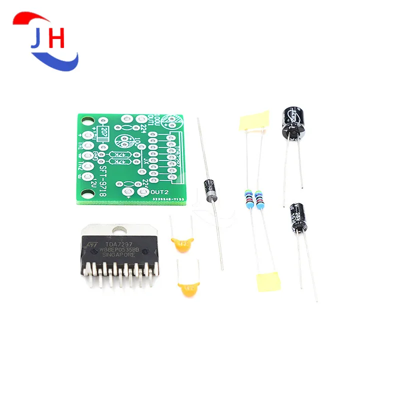 Бесплатная доставка запчасти постоянного тока TDA7297 Плата усилителя мощности 12 В