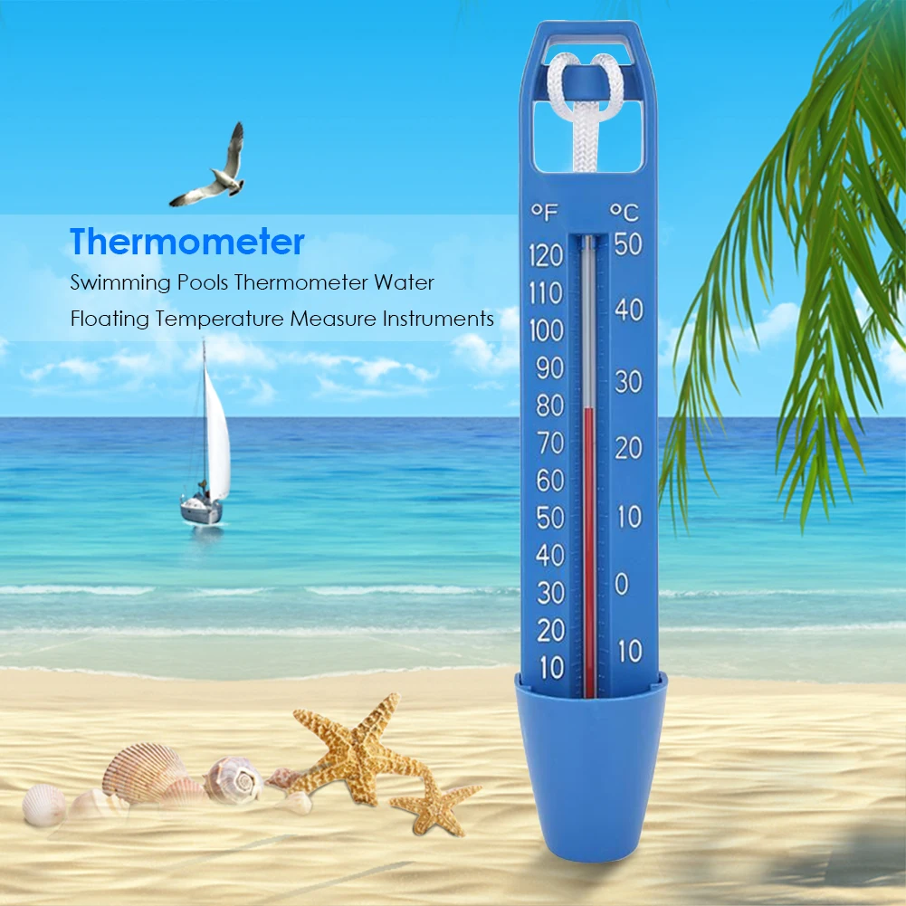 

Практичный термометр для спа-ванны и водоемов, Многофункциональный прочный плавающий термометр из АБС-пластика для бассейна