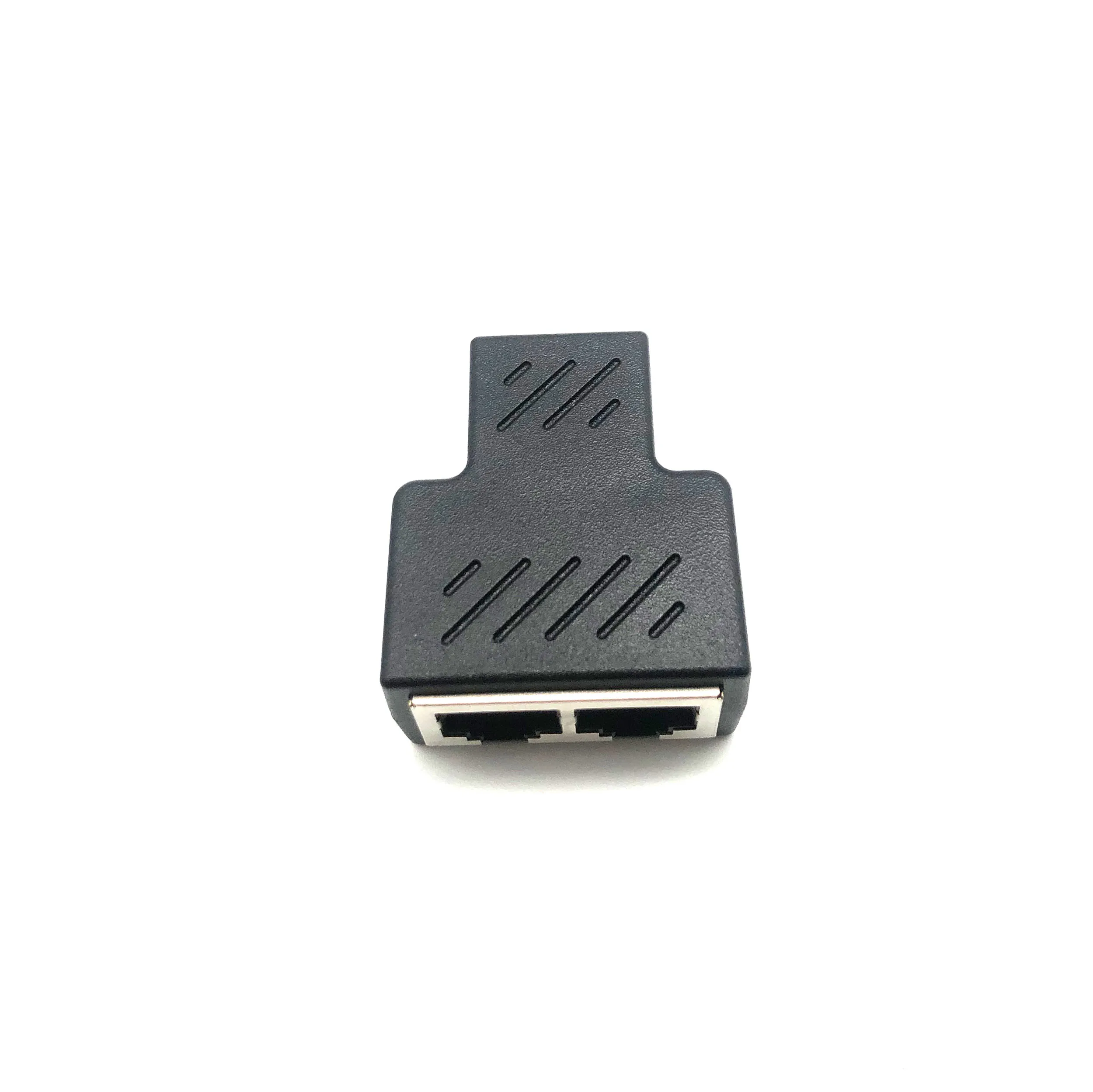 

Connector RJ45 Adapter, 1 to 2 Output, Contact Coupler with Ethernet Cable for Laptop Connection Network Connection