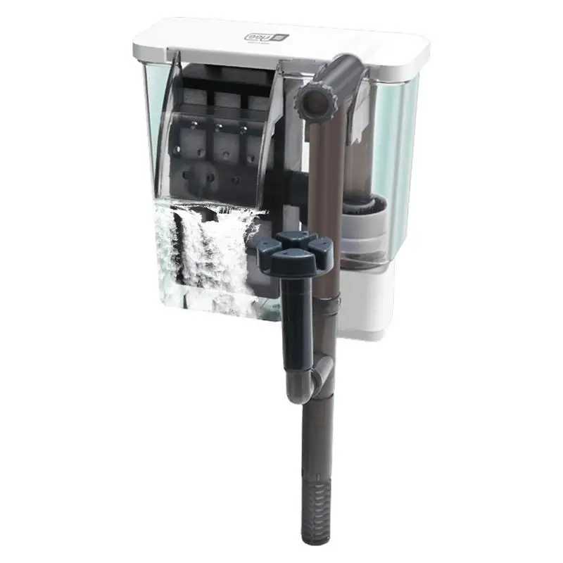 

Мощный фильтр для рыбы, амортизирующий подвесной фильтр с трехслойным фильтром, 5 галлонов, силовой фильтр для аквариума из микропористого ...