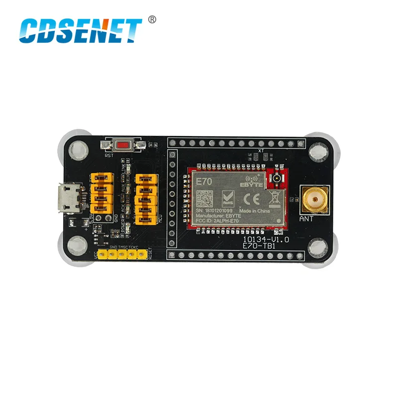 CH340G USB Test Board CDSENET E70-433TBL-01 For CC1310 UART 433MHz Modbus 14dBm E70-433T14S 14dbm