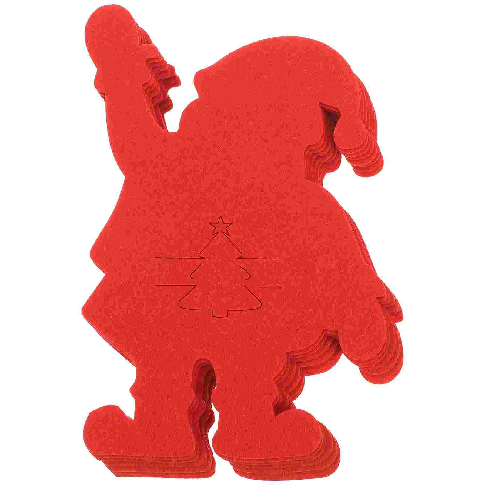 

Cutlery Tableware Christmasbag Cover Claus Santafork Silverware Holder Cutterstoragepocket Shaped Felt Utensil Forks Dinnerware