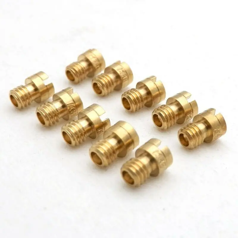 

Round Head Main jet Scooter Size 40-58 10 Sizes 10 sizes 4mm 4x0.7mm Carb For GY6 PZ19 139QMB For Keihin M4 New