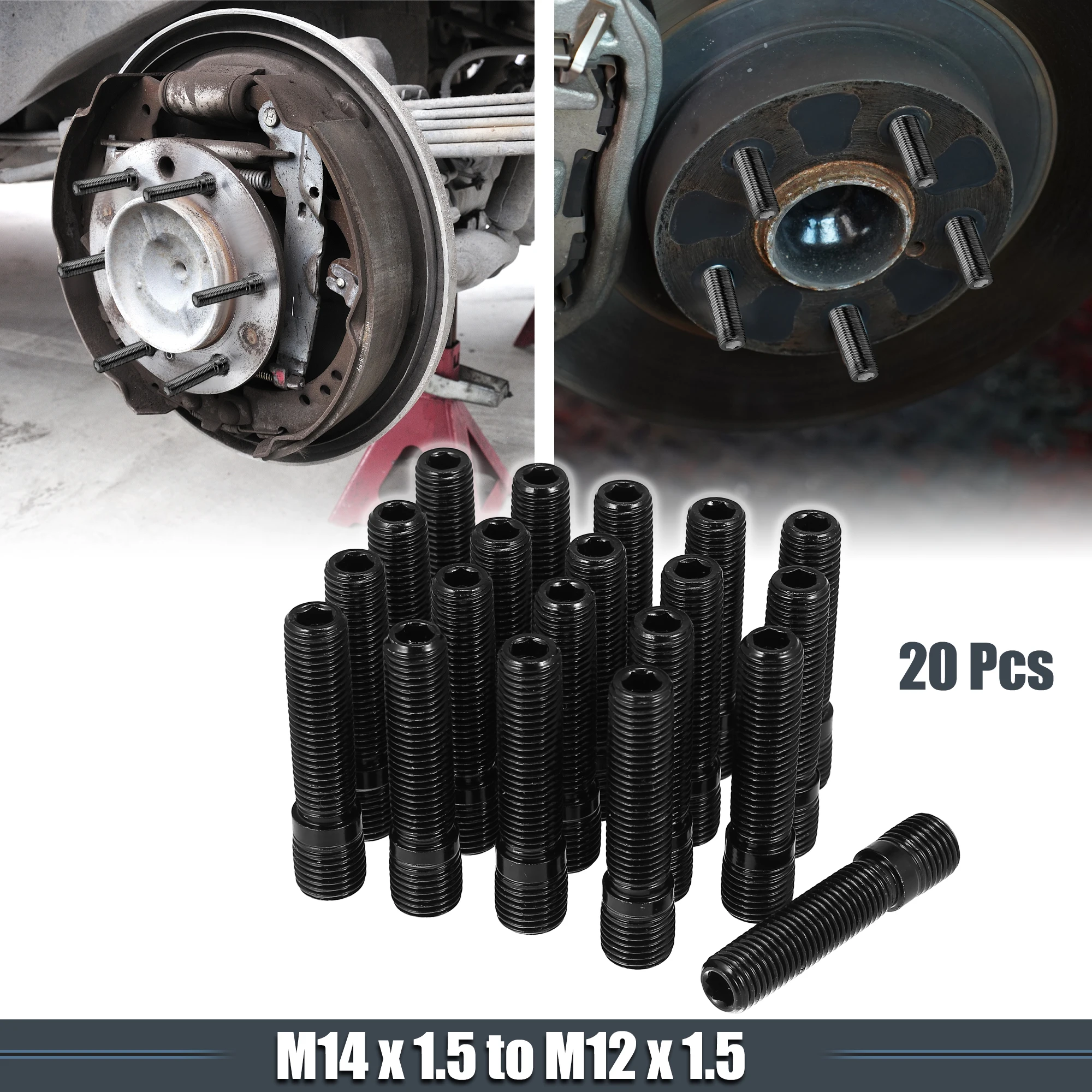 X Autohaux штекер колеса 34 мм 44 длина хвостовика M14x1.5 в M12x1.5 CNC для Audi BWM Volkswagen |