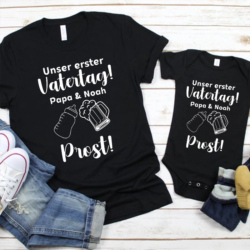 Рубашка для отца малыша героя подходящий набор на день первого папа и я 2024