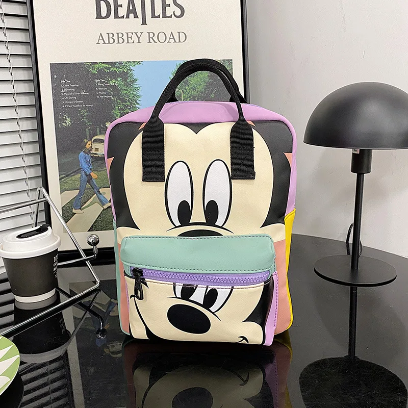 

2022 Disney Anime Micky Mouse Backpack Spiderman Stitch Backpack School Bag Travel Bag For Girls Boys Christmas gifts