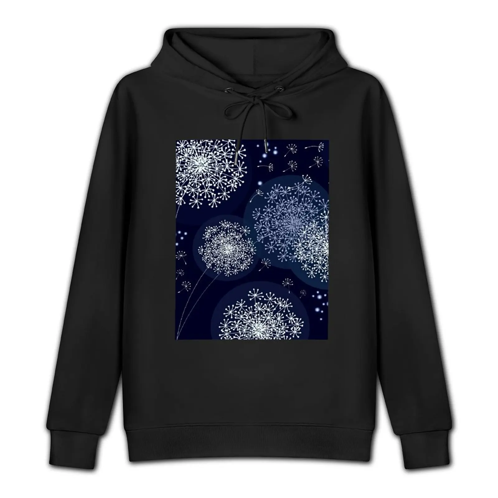 MIDNIGHT DANDELION by MS Pullover Hoodie men's clothing male clothes korean style japanese pullover hoodies