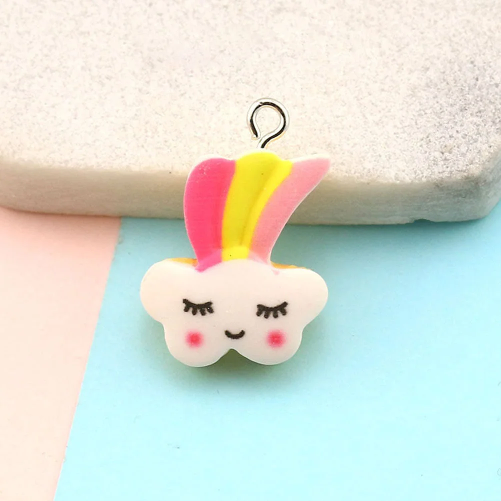 20 Pcs Party Supplies Mini Resin Animals Jewelry Charm Cartoon Pendants Manicure DIY Charms Fashionable
