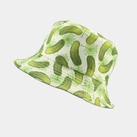 bucket hat men summer beach sunshine protection cucumber wide brim reversible hiphop cap holiday accessory for women outdoor