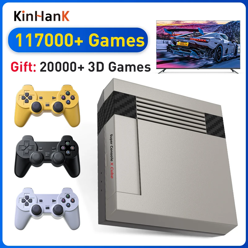 Wi-Fi Ретро игровая консоль с 110000 видеоиграми Plug And Play HD супер X Cube - Цена: 6377