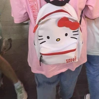 college style two dimensional cartoon hello kitty backpack student backpack hello kitty small bookbag cute