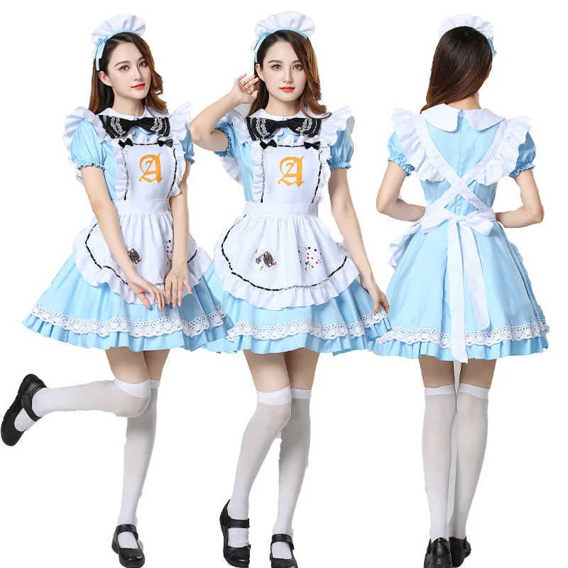 

Костюмы для Хэллоуина, аниме, косплей, костюмы горничной, костюмы горничной, кофейные фотообои, сценические игры, формы для выступлений