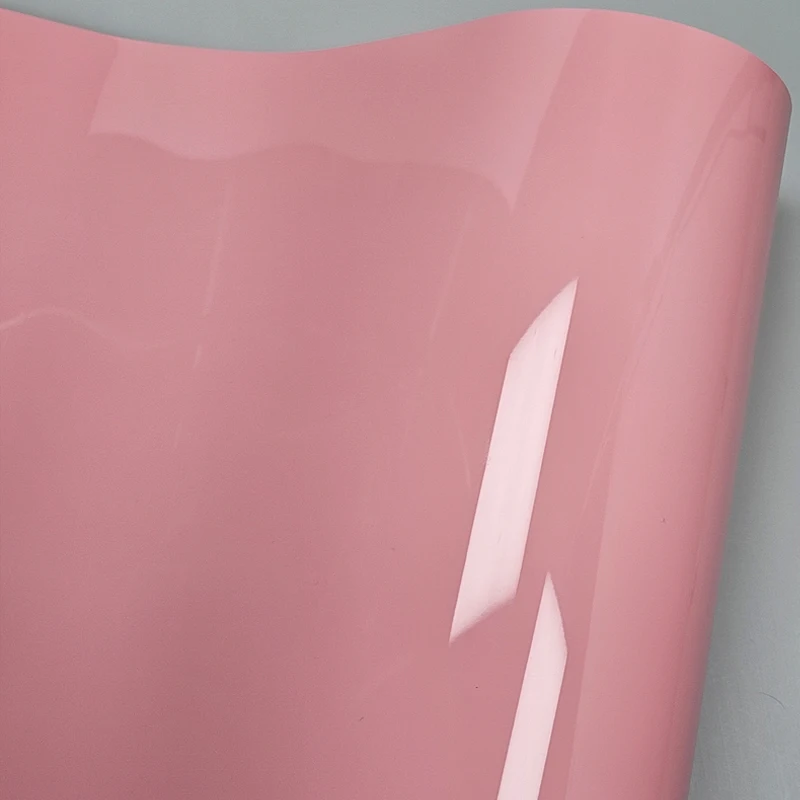 Высокоглянцевая красная Порошковая клейкая Виниловая наклейка для автомобиля