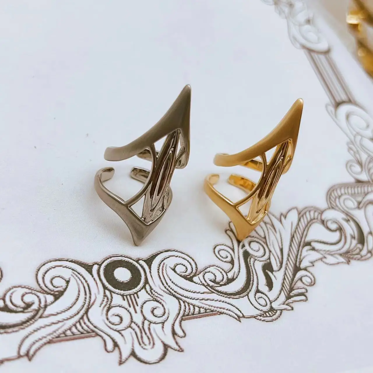 Кольцо унисекс в стиле хип-хоп медное