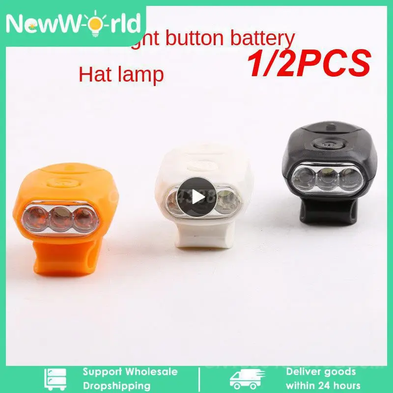 

1/2PCS Headlamp Light 90 Degree Rotatable Clip-on Hat Light Hands Free Bright Head Lamp Lantern Camping Cycling