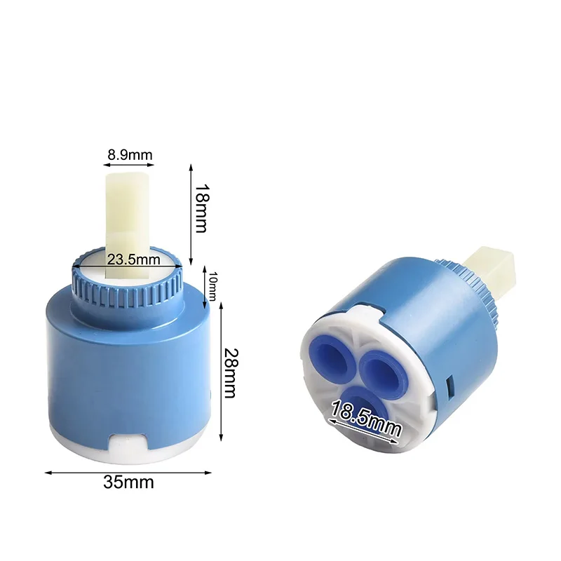 Керамический картридж для смесителя однорычажный сменный запасной клапан