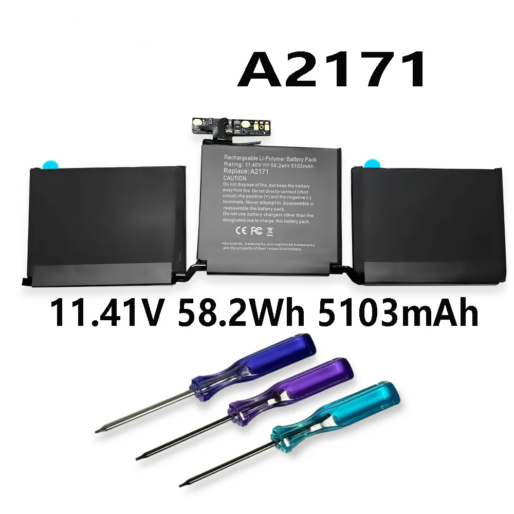 A2171 11 41 В 5103 мАч Аккумулятор для ноутбука Apple MacBook Pro 13-дюймовый сенсорный A2159 (2019) 1 7