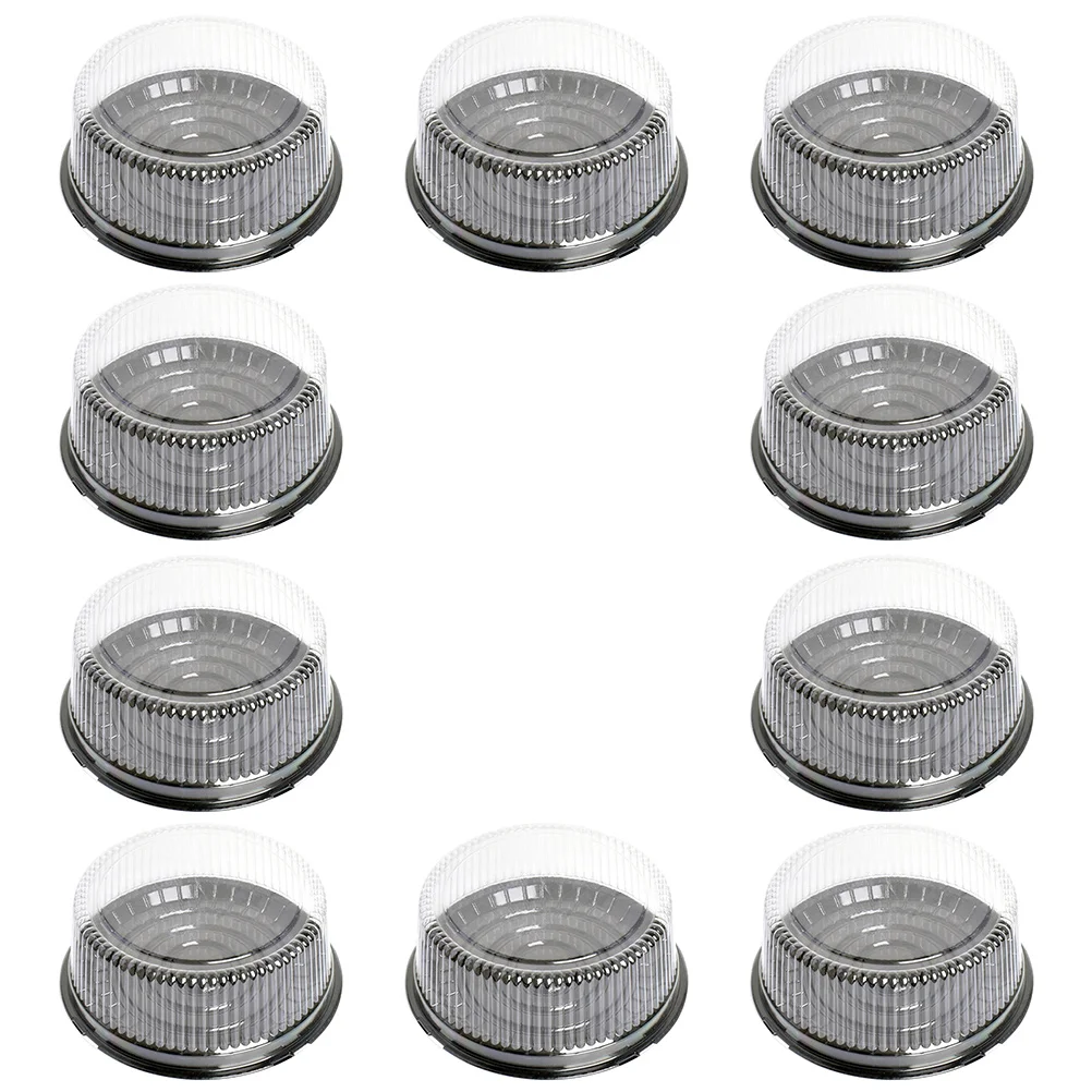 

Luxshiny Cake Boards Cake Carrying Box 10Pcs Plastic Cake Containers Lids Clear Cake Carriers Dome Cake Boxes Cover Cake
