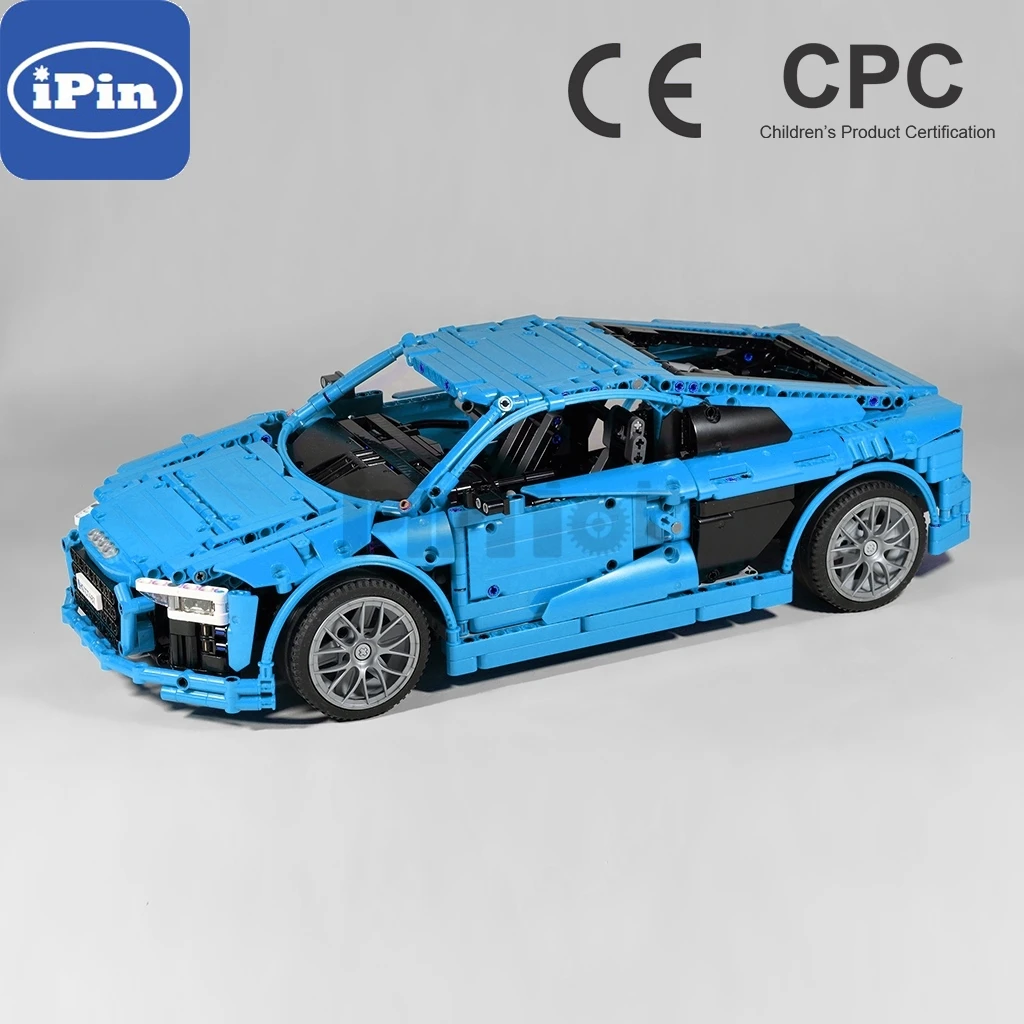 

Moc-4463 R8 sports car V10 static version Boy Gift splicing building block technology assembly 1839pcs