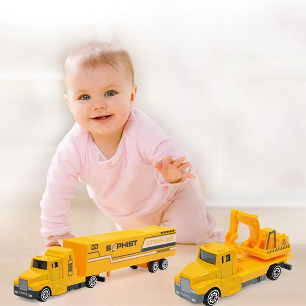 

Mini Alloy Engineering Cars Toy Set Boys Girls Imitation Inertial Educational Props
