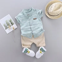 summer boys clothes baby letter shirt set print short sleeve shirt pants for infant toddler boy 2 pcs clothing for boys 1 4 y