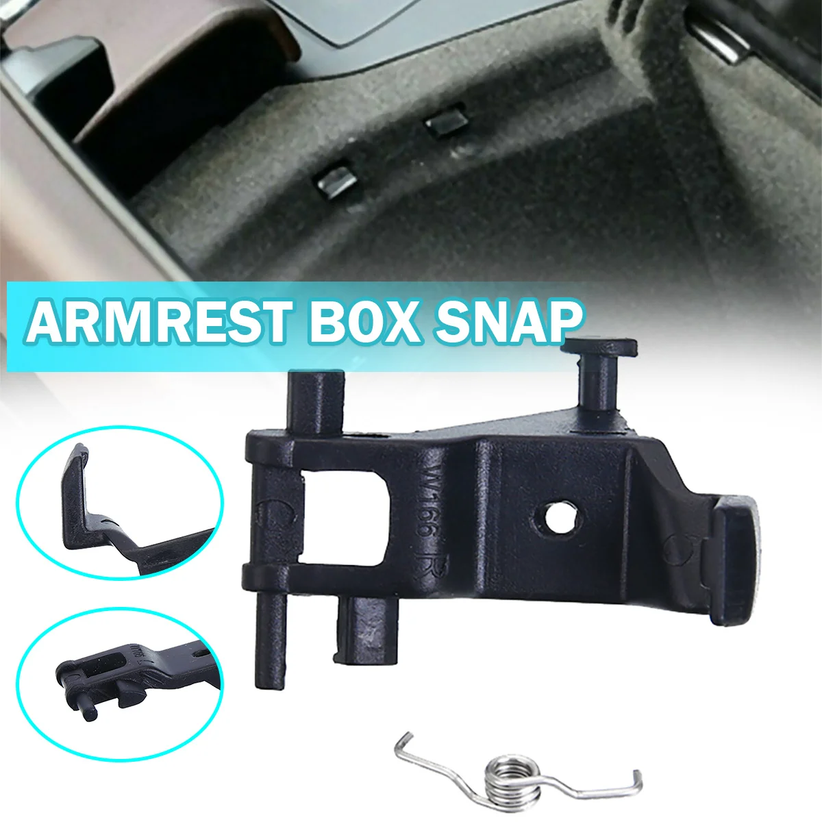 

2pcs Automobile Center Console Armrest Latch Clip Left+Right Replacement Part For Mercedes-Benz W166 W292 X166 GL