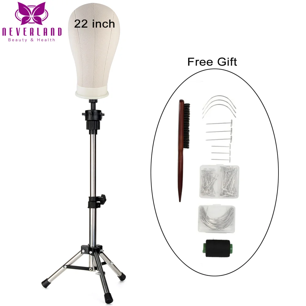 

Подставка для парика с головкой из холщовой ткани, искусственная головка для укладки, тренировочная голова манекена, настольный штатив, бес...