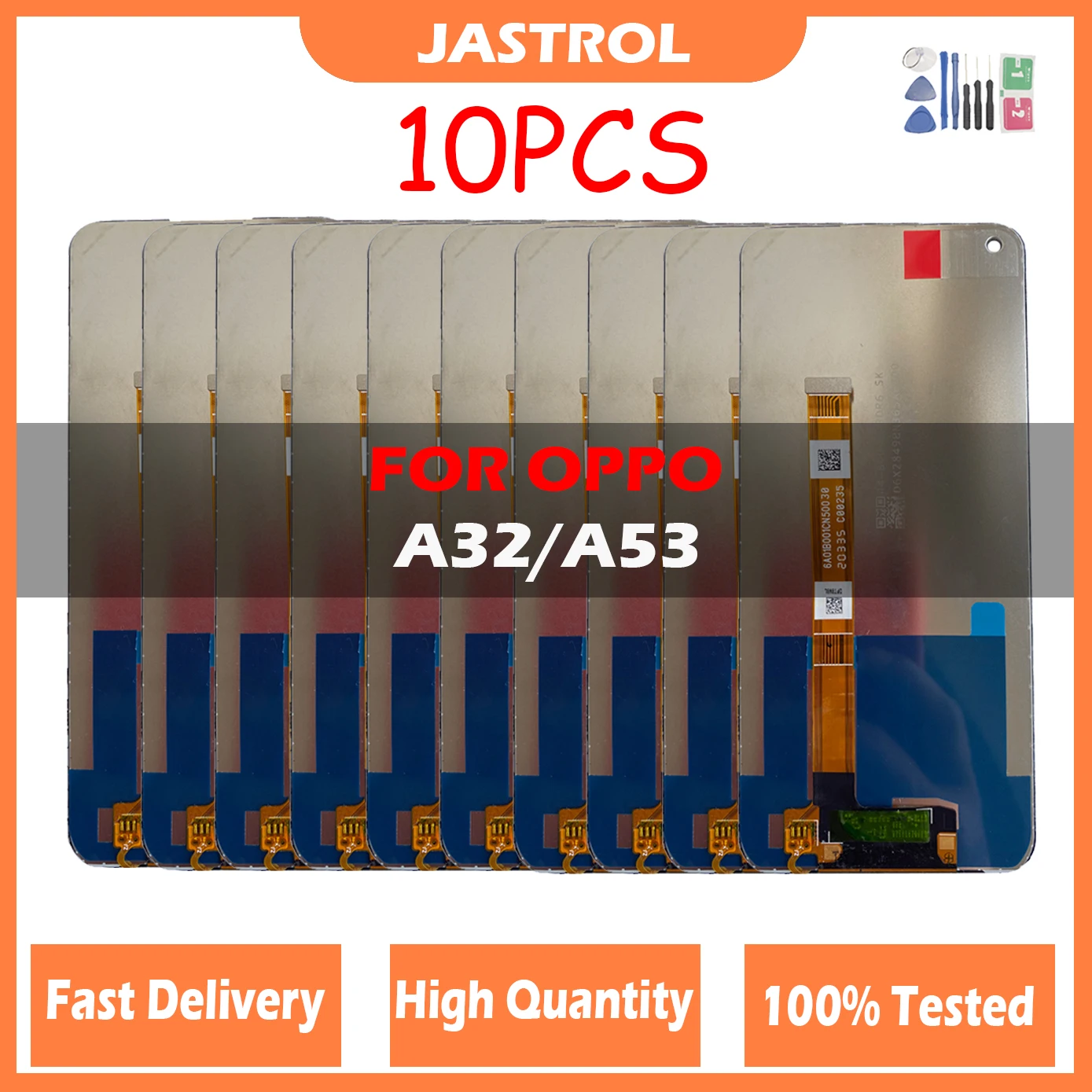 

10Pcs 100% Tested Original LCD For OPPO A32 A33 A53 A53s 6.5inch LCD Screen Display Digitizer Assembly Replacement No Frame