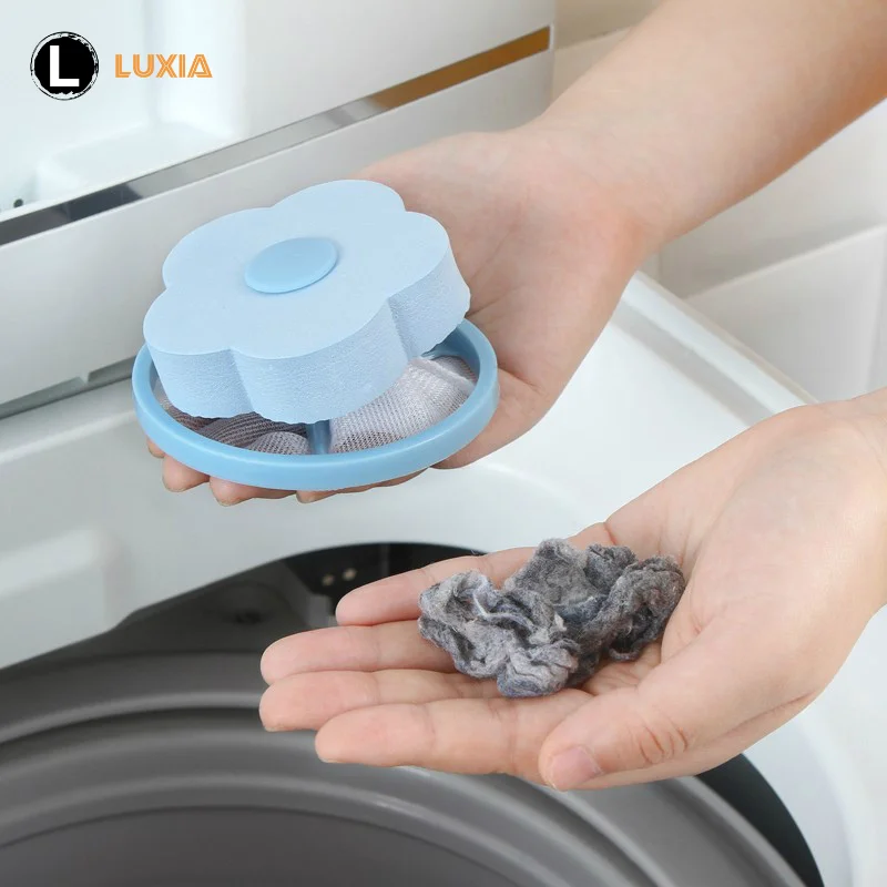 

Washing Machine Hair Filter Floating Pet Fur Lint Hair Removal Catcher Reusable Mesh Dirty Collection Pouch Cleaning Balls