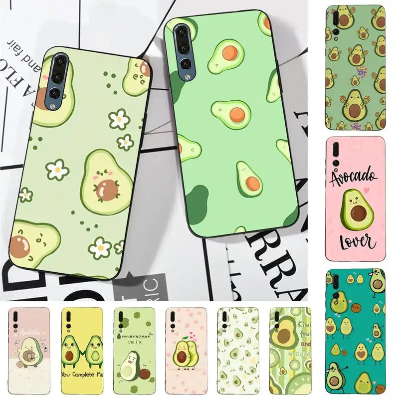 

Cute Avocado Phone Case for Huawei P30 40 20 10 8 9 lite pro plus Psmart2019